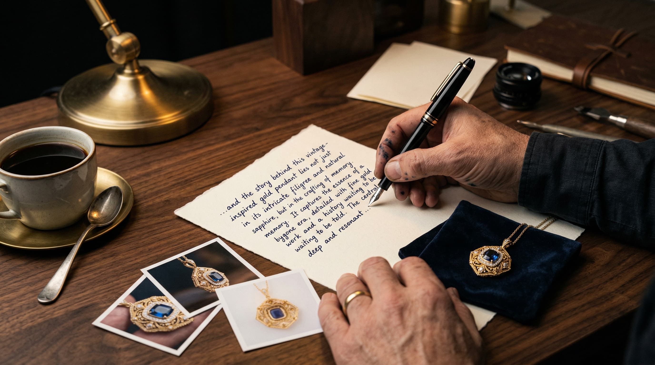 Storytelling in jewelry product descriptions