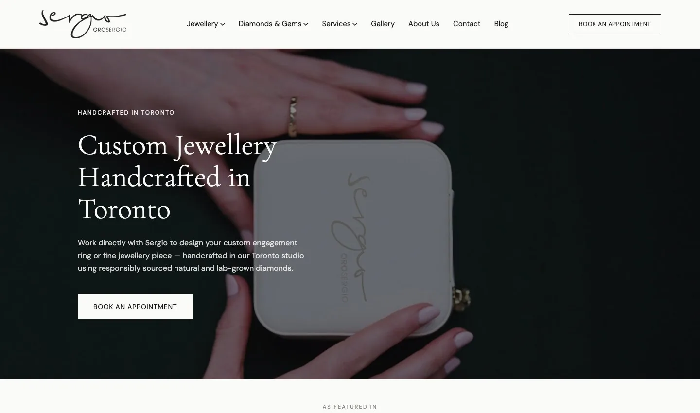 OROSERGIO website and project work