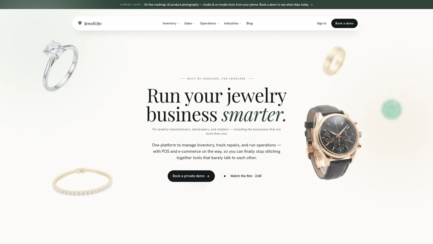 JewelOps website and project work